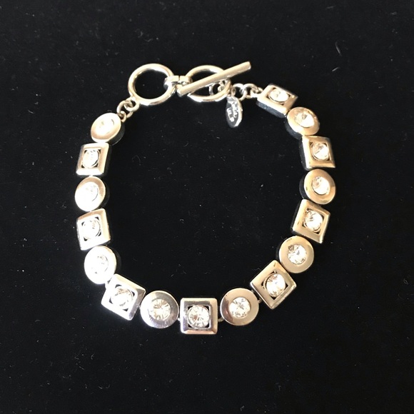 Silver tone Bracelet with Rhinestones - Picture 4 of 8